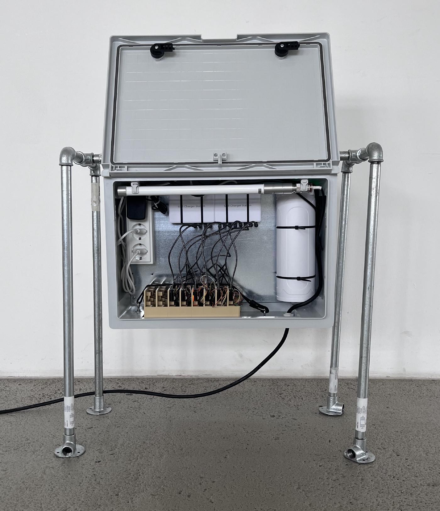 Die SensEm-Kalibrierstation mit eingesetzten Sensor-Modulen