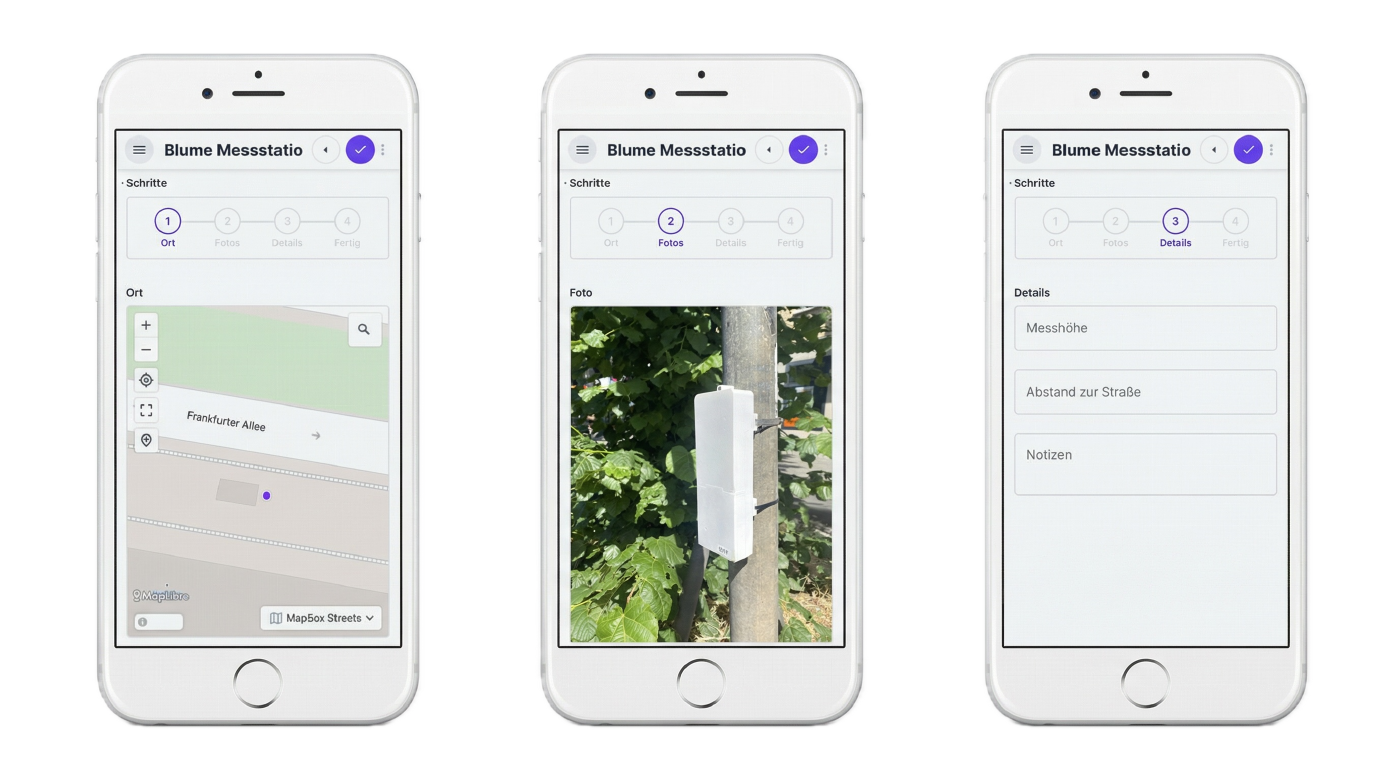 Mobiler Assistent der Plattform auf dem Smartphone